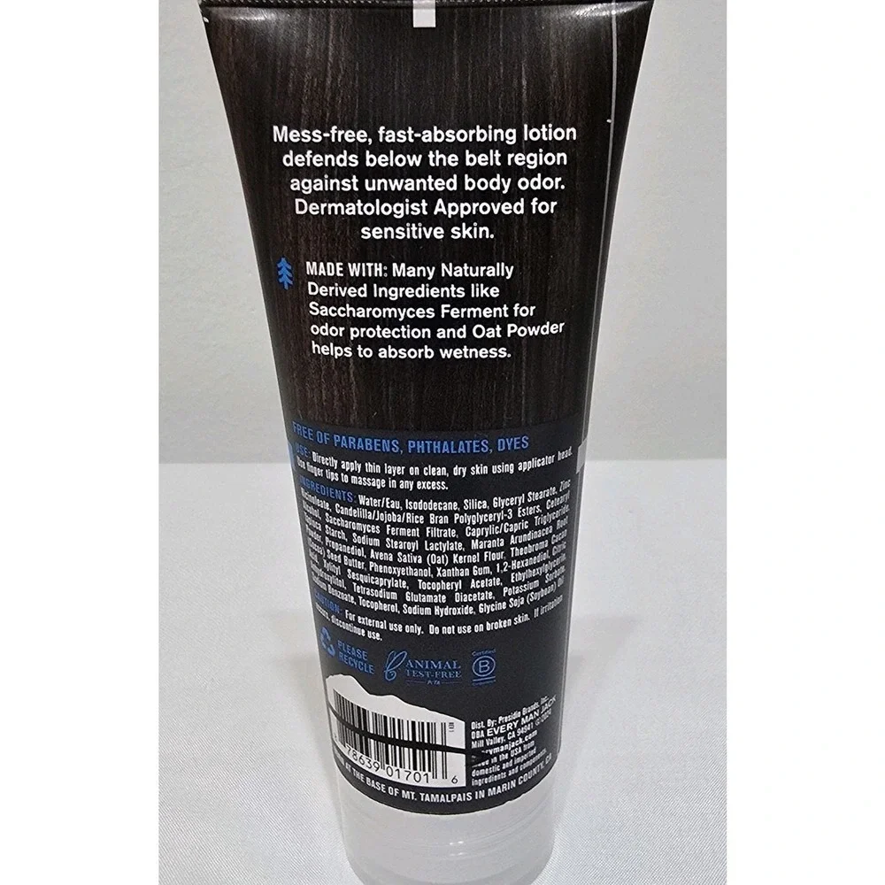Every Man Jack Below the Belt‎ Deodorant Lotion 24 HR Protection